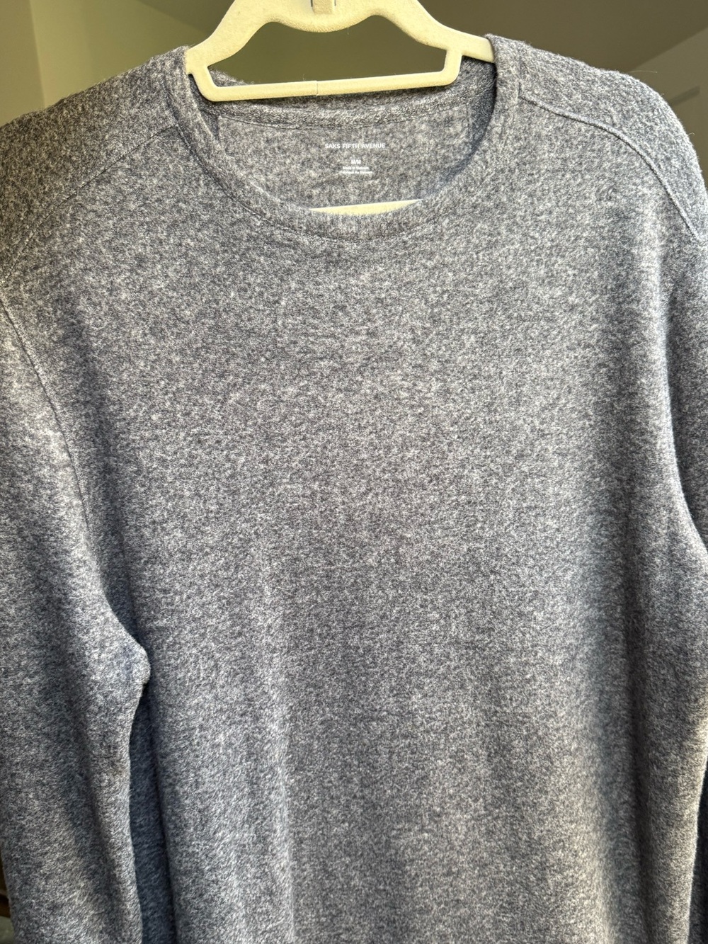 Saks Fifth Avenue Men’s Heather Grey Crewneck Sweater